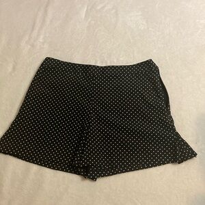 Tory Burch shorts, size 10, black with white polka dots